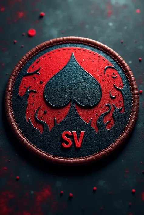 Create round patch with a wild card and the acronym SV 