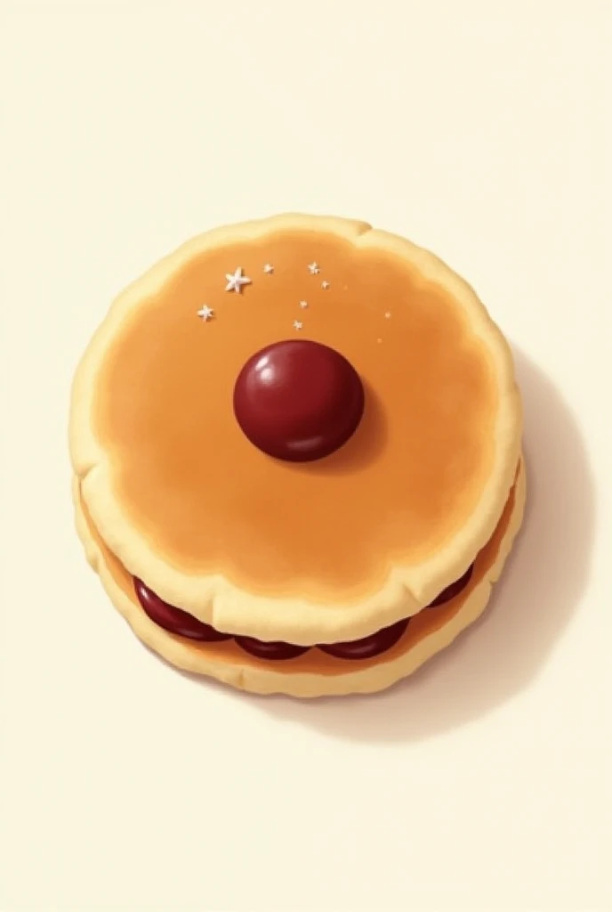 1 top facing dorayaki drawing