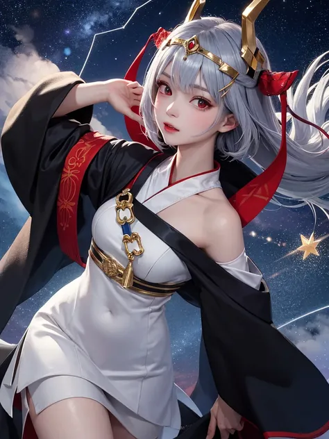  Masterpiece， top quality，8k， Detailed Skin Texture ， detailed cloth texture， beautiful detailed face wearing a rough uniform， intricate details， super detailed，Rei Ayanamiの肖像，Gray Hair， red eyes， black headgear on the head,Pixieカット，Shining Skin Hair Ornam...