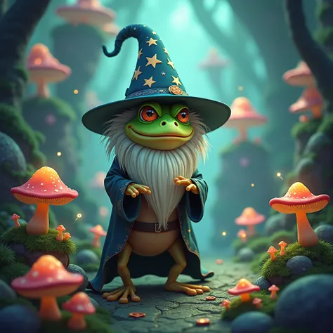 Wizard frog fantasy 