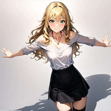  Masterpiece, top quality, Super detail, in ultra high quality,8k,4K, best illustration , best shadow, is ridiculous, detailed biography, so beautiful, very aesthetic, Starry_miki,  1 girl,  medium chest, long hair,Alone, blonde hair,｛stupid hair｝,white sc...