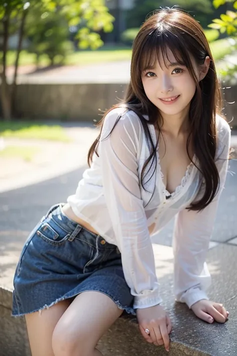  Realistic Photo Quality 、A 20 year old Japanese model、黒の Camisoleを着てベットに座っている日本人モデル、 Camisole、Cute Japanese Idol、 Professional Writing 、!! beautiful!,  looking at the camera、Detailed and beautiful eyes、 cute smile、 soft and gentle expression 