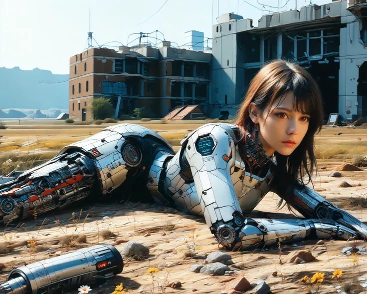 (((masterpiece))), (realism, realism texture, (science fiction, distant future), (top Quality, High Quality, top resolution, high resolution, (ultra detailed, high detailed))), (beautiful robot woman , woman is incredible machine:1.2), (beautiful face), (t...