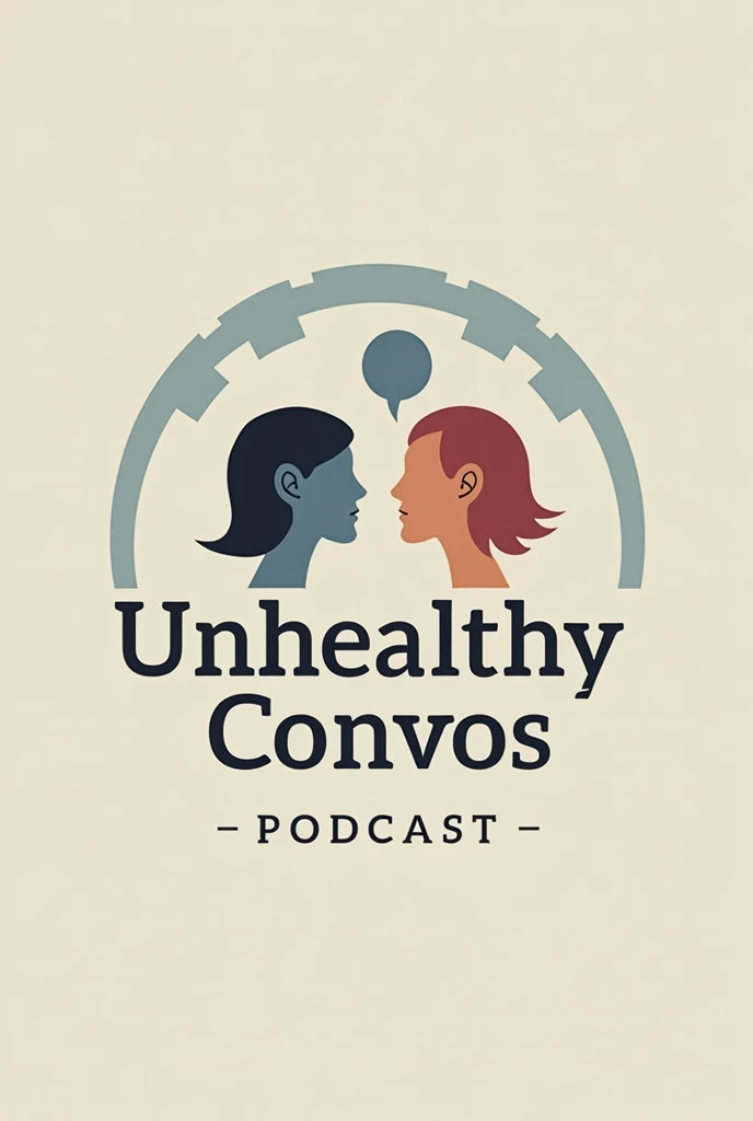 CREATE A LOGO FOR PODCAST PAGE NAMED "UNHEALTHY CONVOS"