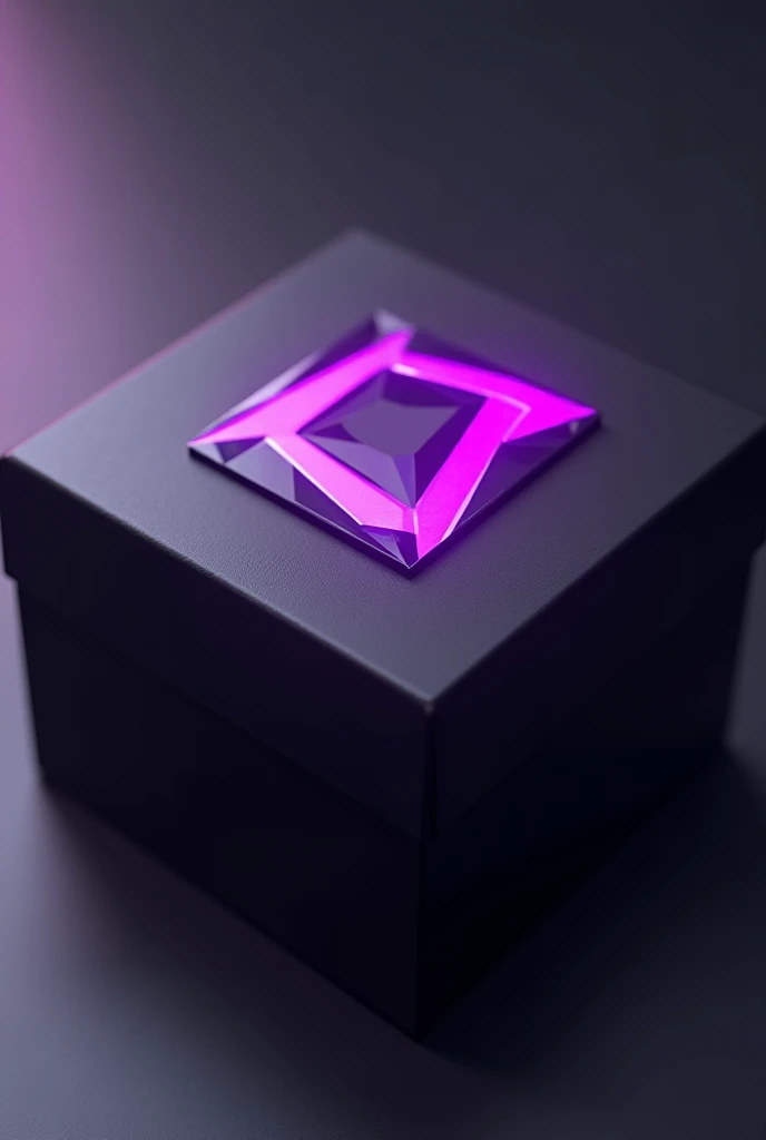 a close up of a box with a purple and black logo, a screenshot inspired by Guity Novin, cgsociety, hurufiyya, unity, package cover, ui card, infinity, unity render, unity asset store, mystic unity, unity demo video, full card design, entity, shifty, unity ...