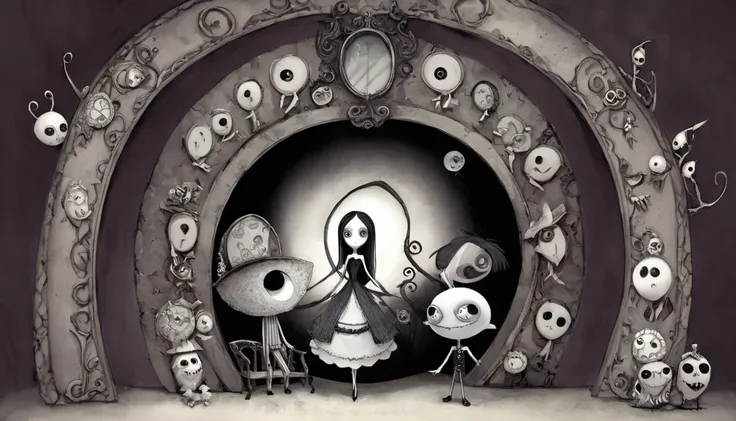     Tim Burton's Style、secret door、An interesting person