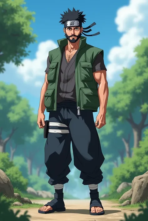 make a Asuma from Naruto full body