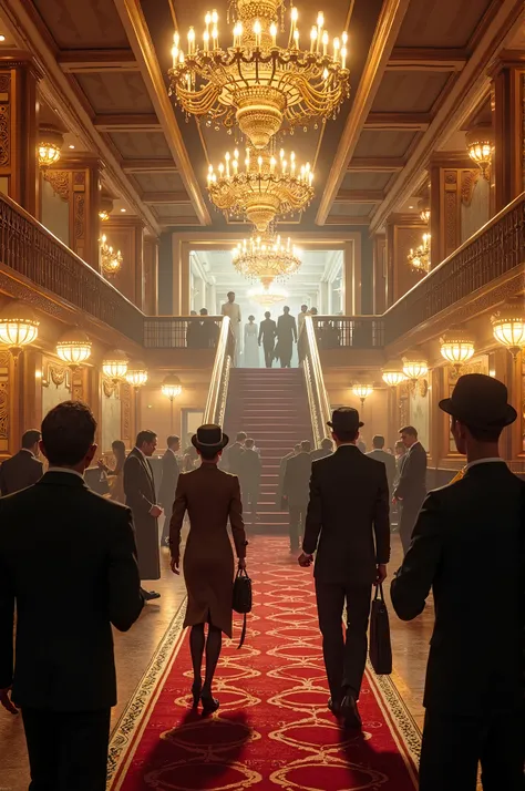 Create a luxurious and splendid image on the Titanic ship