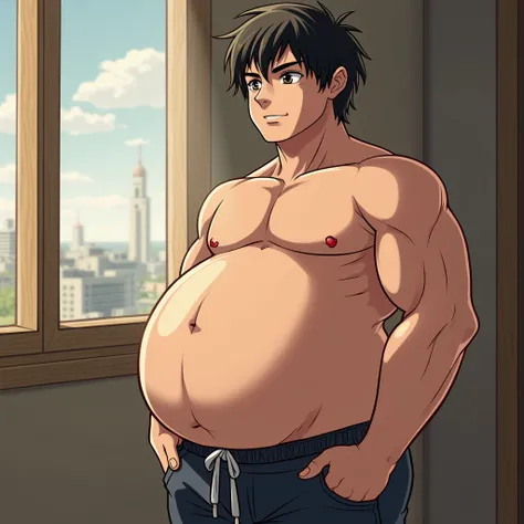 anime porn skinny guy with a giant belly