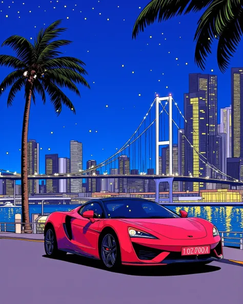 80's city pop art LORA