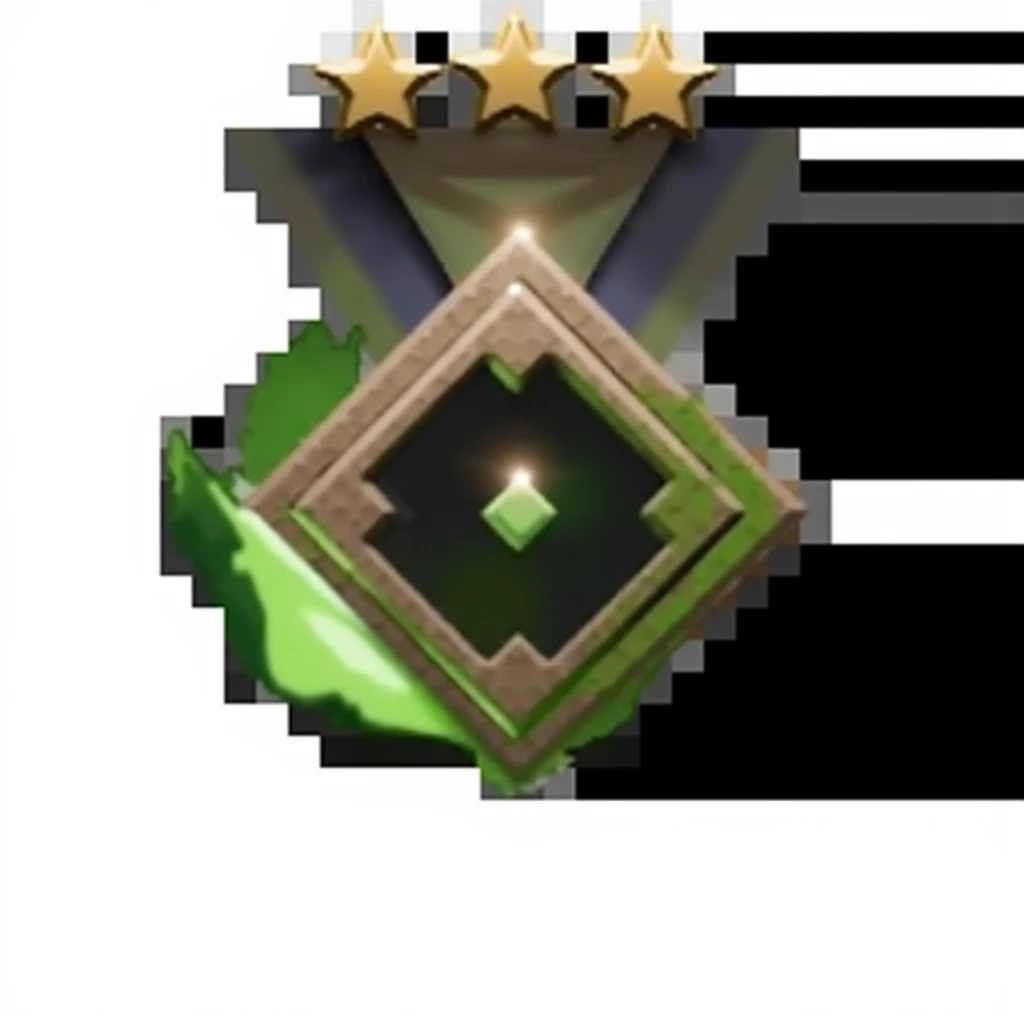 Make a version of this medal, For Minecraft