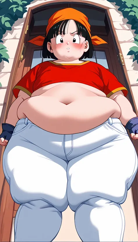 Obese, Severe obesity, Fat face, ssBBW, weight 250kg, score_9,  score_8_ up、 score_7_ up、 score_6_ up、 score_5_ up、 score_4_ up、 Masterpiece、 best quality , A beautiful girl with an obese figure,  absurd、 source_Anime, Anime screencap,  one girl、Alone、 per...