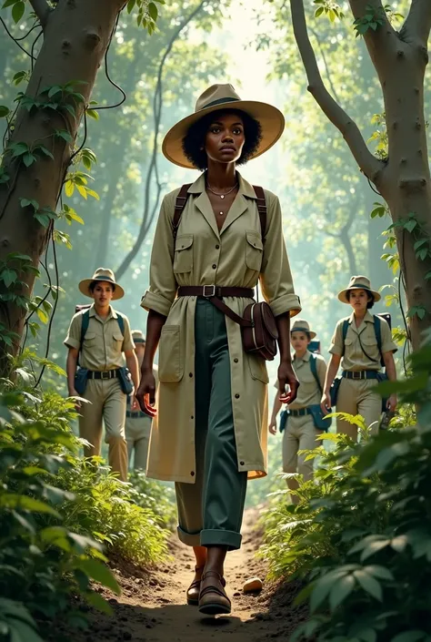 I need a character of a black woman who is a doctor who studies poisons and traveled on an expedition together with a group, Let it be realistic and from the 1920s 
