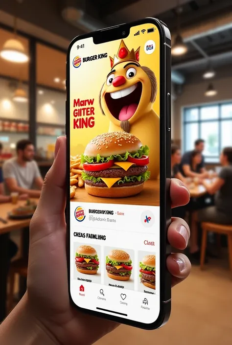 I want to design social media for a restaurant called Burger King 