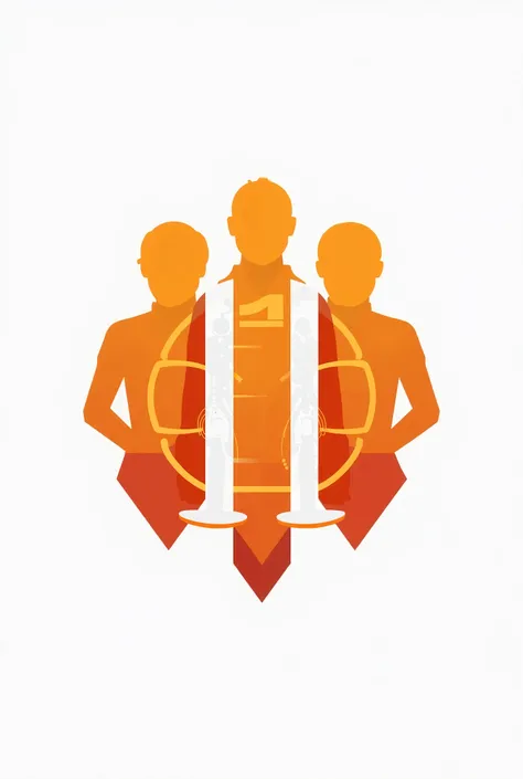 A logo with orange and grey color named biotech squad with lab vibes
