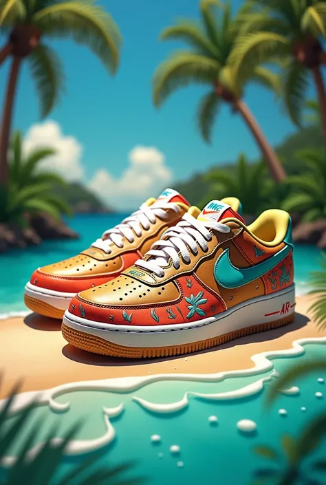 Create an exclusive design on a Nike Air Force 1 following the Instagram account's theme @floridaseliterestoration