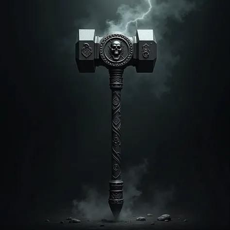  Hammer of Silence

Description : An imposing war hammer ,  with a large and heavy head ,  made of a black metal that seems to swallow light .  The handle is carved with symbols of death and silence ,  and each hammer blow emits a muffled sound ,  making i...