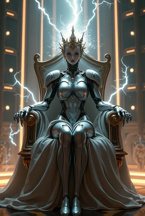 Robot Princess Throne Lightning Crown