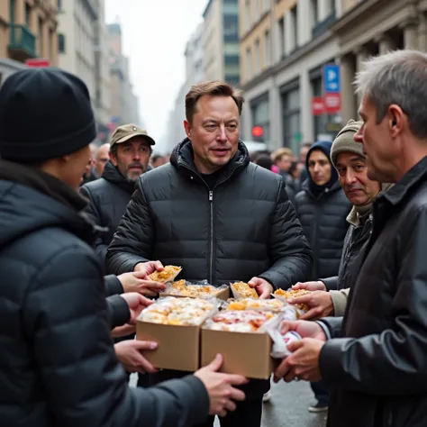 Elon Musk Distributing Food To Poor s On Road