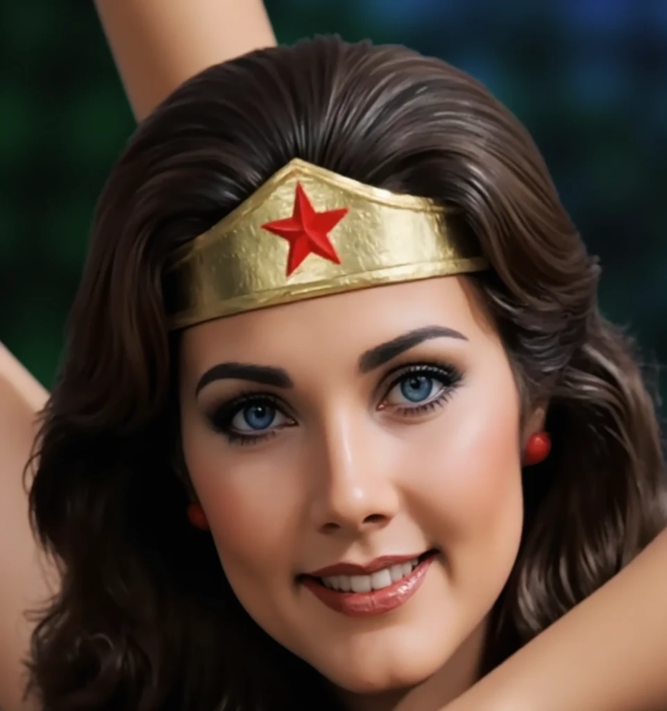 Wonder woman, lynda carter smile