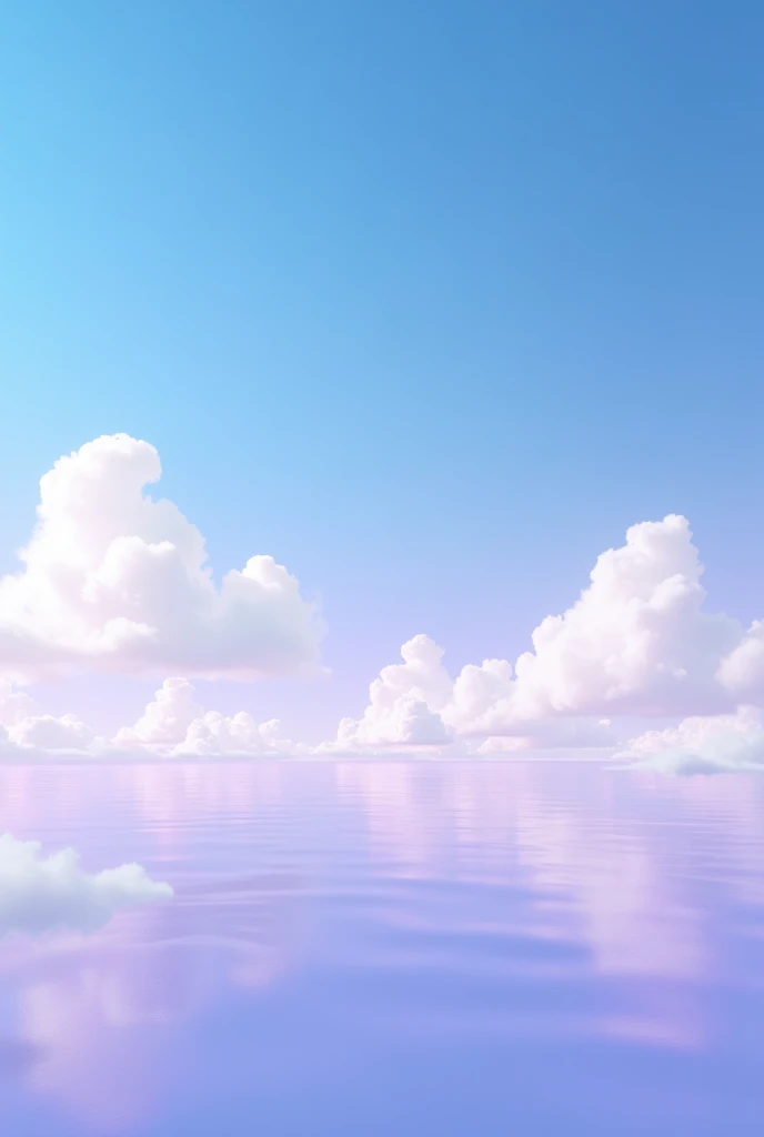 Sky like the image of solid blue sky and solid lilac gradients with white clouds from Kayne West's album Graduation 