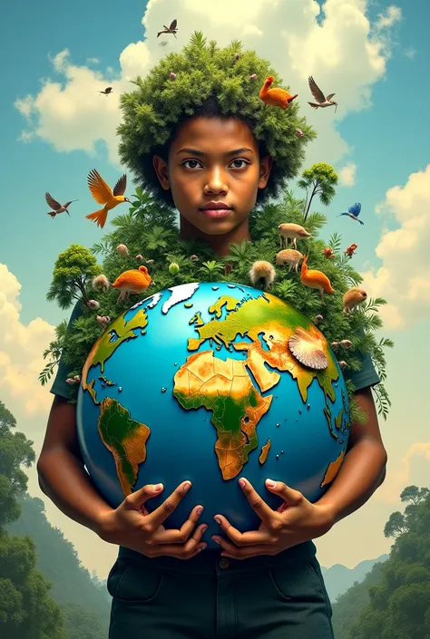 "Healthy earth = Healthy you; do the change, it’s up to you"