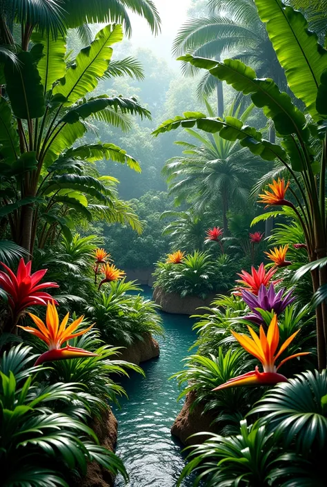 Tropical plant bed