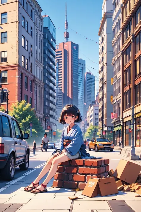  Masterpiece、 real 、 photos、最 high quality、 high quality、 photos作品、City Background、 lots of buildings 、 ruined buildings 、 Precise Background 、Hazy Scenery 、 low angle around the neck、 Residential Road Scenery 、 Destroyed City Background 、 Japanese、 Women ...