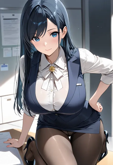 (best quality, masterpiece, ultra detailed, high resolution), Beautiful 8K CG artwork, 1girl, elegant yet sexy girl, (long hair, black straight hair, swept bangs), 
Puffy breasts, sexy yet lewd large hips, curvy shape, (skindentation:0.7), perfect waist to...