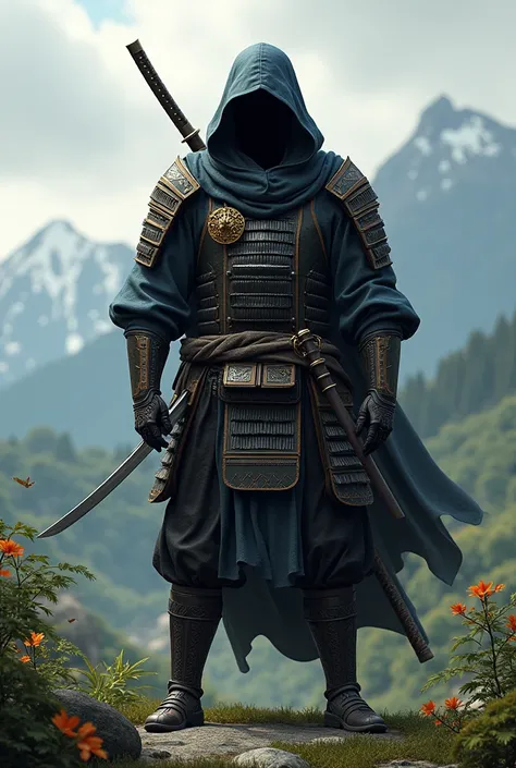 Samurai with a hood