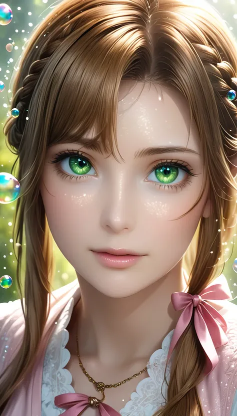 beautiful woman with seductionin her eyes, portrait, shading effects, gradation magic effects, glitter effects, soap bubbles effects, foggy filter effect, (ultra detailed, absolutely resolution, best quality:1.3), 2.5D, delicate and dynamic, artistic photo...