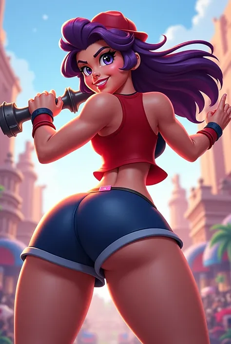 brawl stars janet drawing her backside with her butt visible