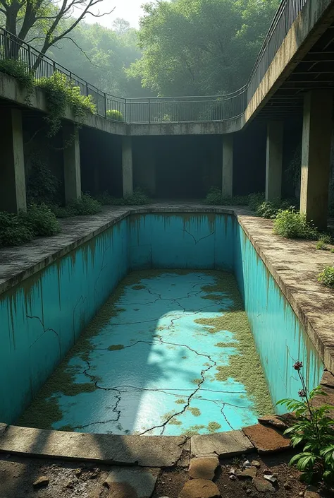 A ruined pool 