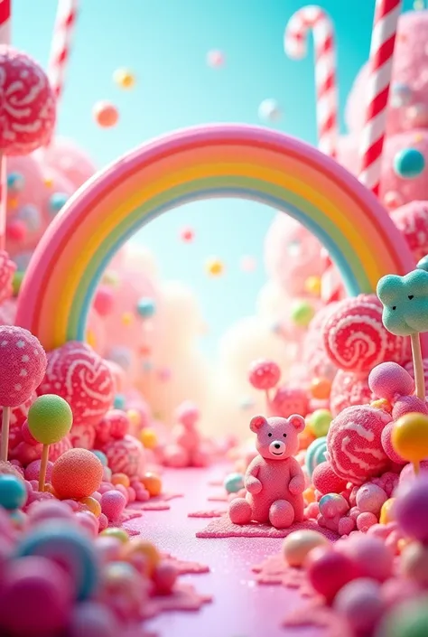 Rainbow in candy 