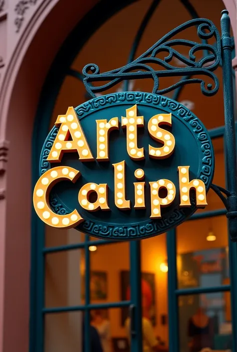 Sign that says arts caliph without changing the name