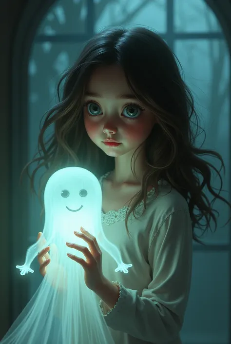 Brunette girl with Simon ghost riley 