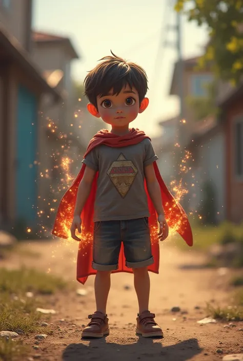 A age boy who discovers his superpowers 