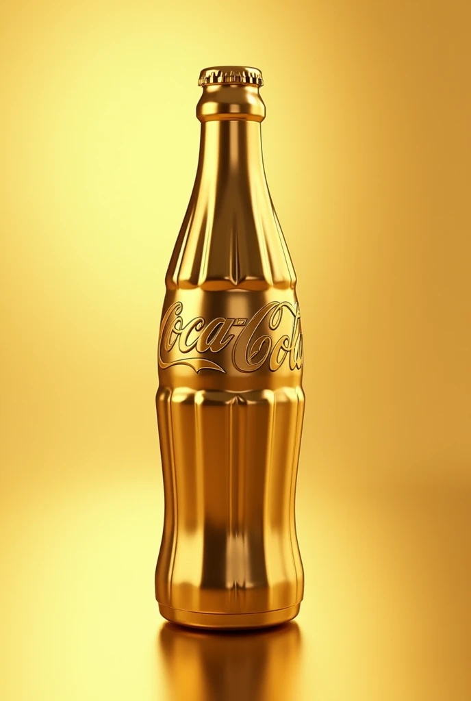 Just create the ccover of the Coca-Cola bottle but in a golden color 