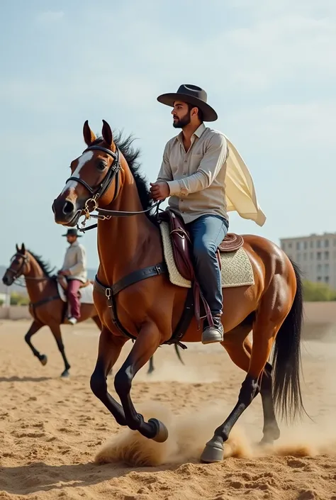 
". {x} The professional Furousiyah club It offers you unique opportunities to practice the sport of chivalry and learn horse riding in a unique sports atmosphere. The club is located near the beaches of Ain Ashir in Annaba. Just after the beautiful Al-Rai...