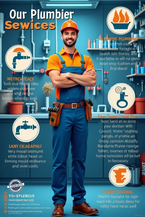 A poster about plumbing services
