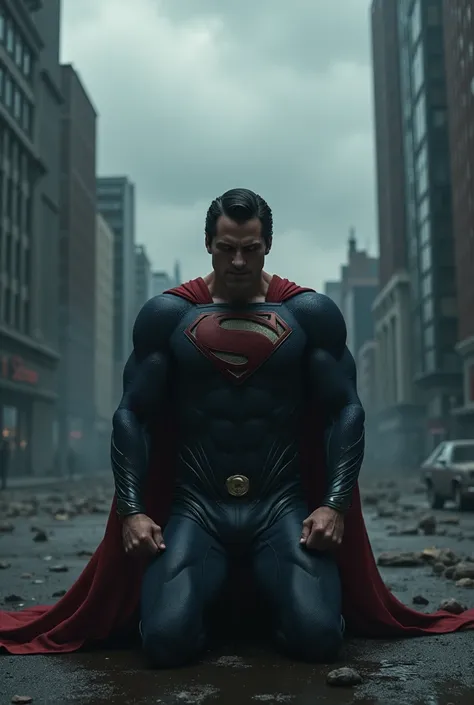 cavill superman begging on his knees