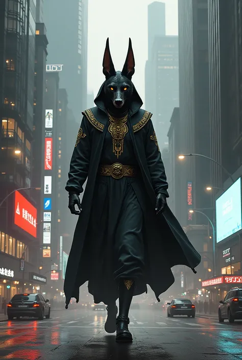 Connection with modern culture :**  
    How could the legend of Anubis be reinterpreted in a contemporary context??  Imagine Anubis in a modern city ,  fulfilling his role of guiding souls in a technological world .