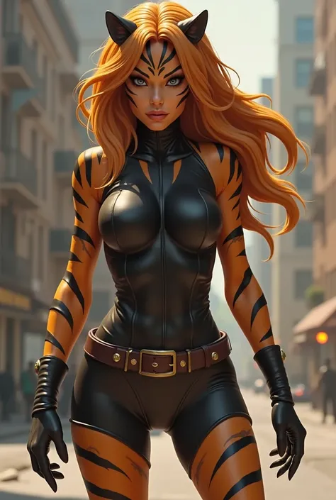 Tigra ist eine Marvel-Figur,  that gives her an advantage in battle ,  Tigra is often used in dynamic Poses shown .  that gives her an advantage in battle :
anatomy: Tigra has a slender , athletischen und muskulösen anatomy,  athletic and muscular build . ...