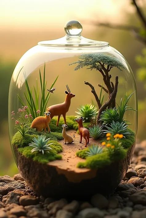 A terrarium in the savanna