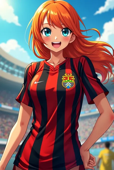 Nami wearing Flamengo jersey 