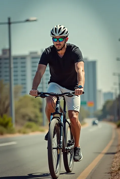 Man riding a bike 