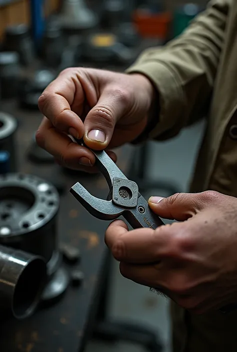 Wrench and micrometer Mechanical engineer hand hand olly Tools 