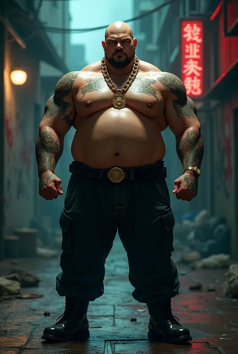 Fat Asian gangster 