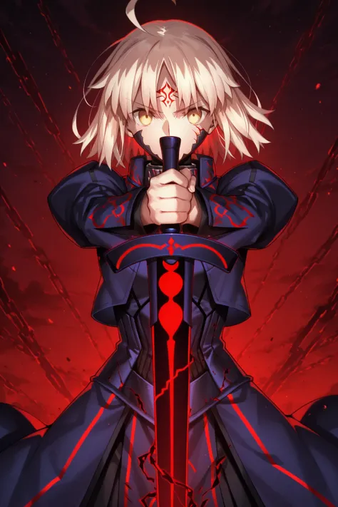 1girl, solo, alter saber, fate grant order, 