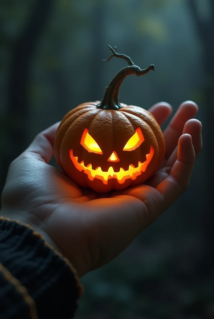 HALLOWEN PUMPKIN ON HAND